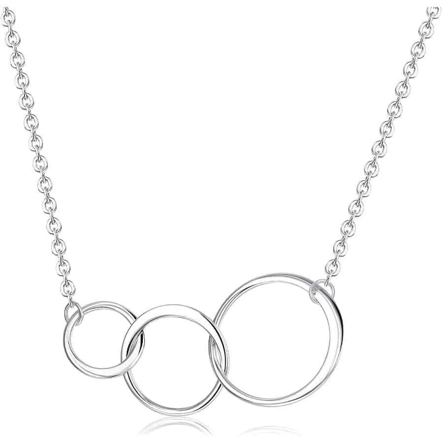 Silver 3 Circles Necklace