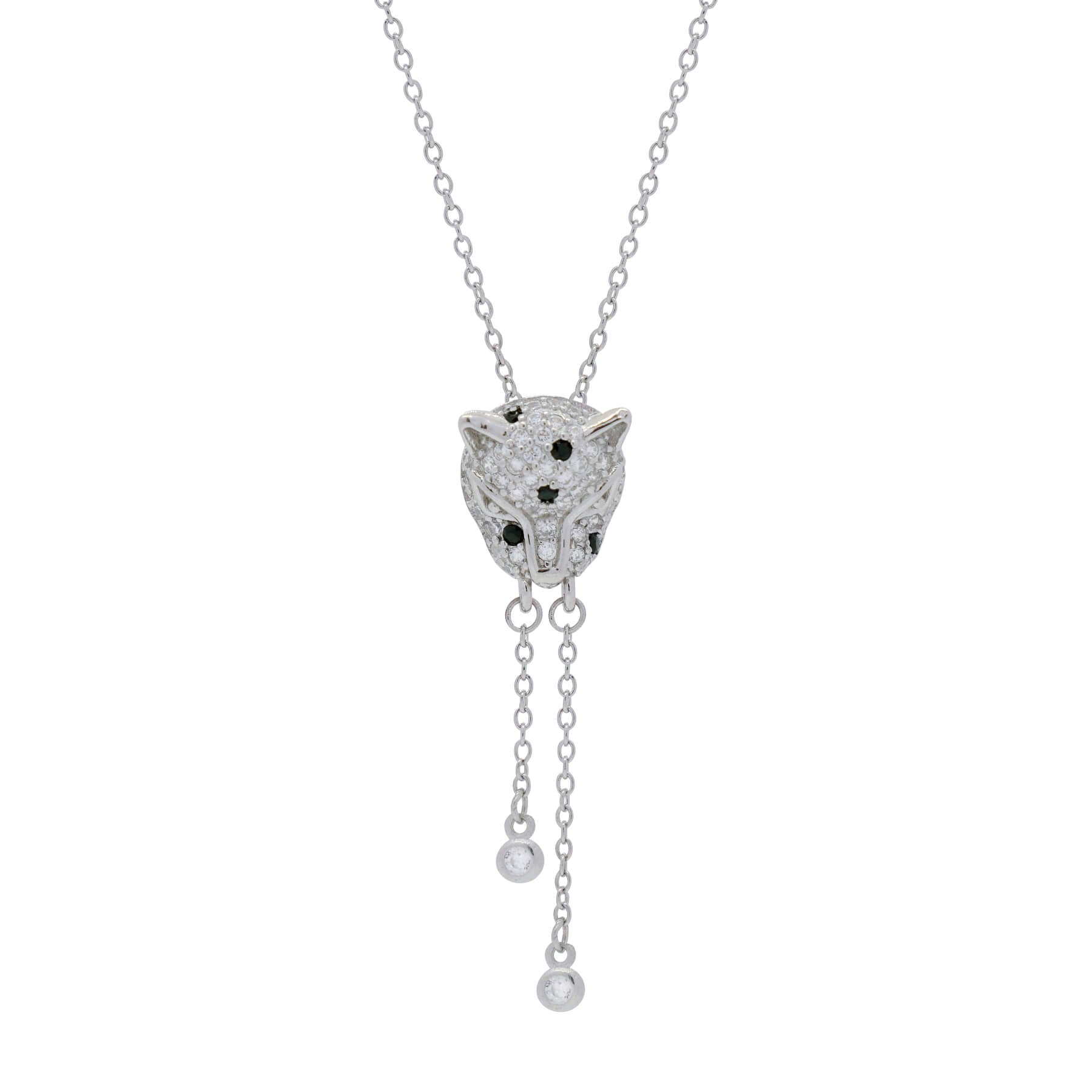 Silver Leopard Choker Necklace