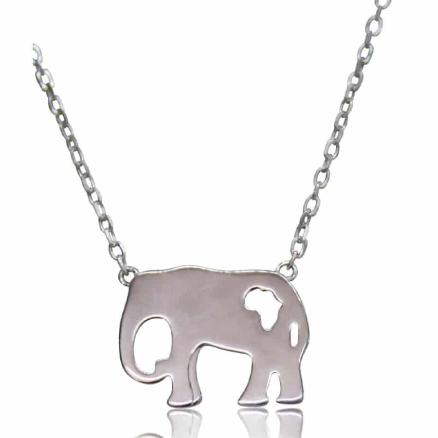 Silver Elephant Necklace