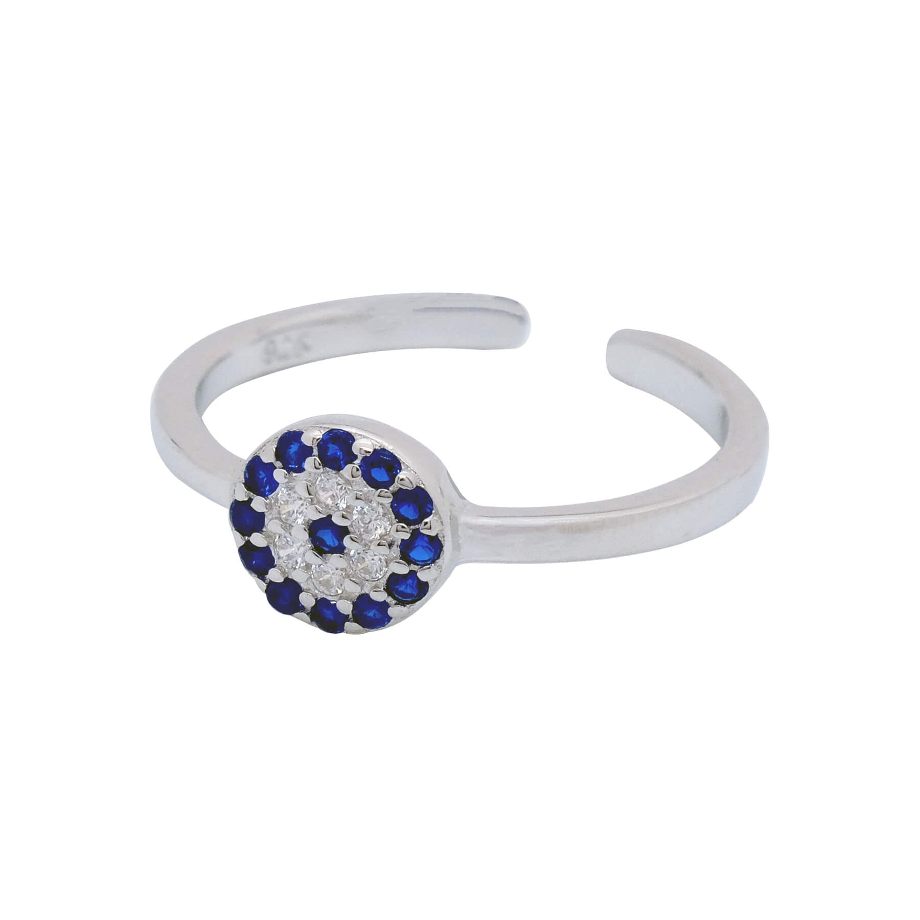Adjustable Evil Eye Ring