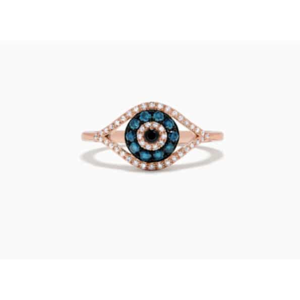 Silver Rose My Eye Ring