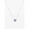 Silver Evil Eye Necklace with CZ