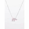 Silver Rhino Necklace