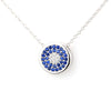 Silver White &amp; Blue Necklace