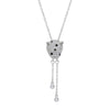 Silver Leopard Choker Necklace